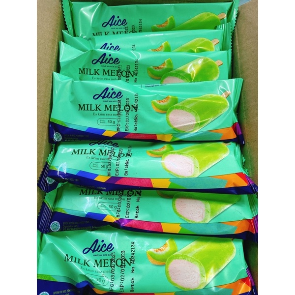 Kem aice dưa lưới - milk melon