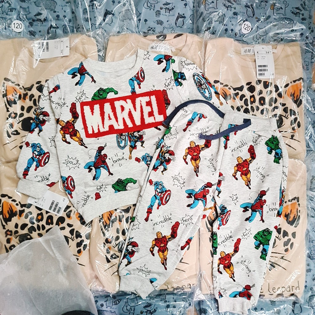 TCCN Bộ nỉ Next Marvel xuất dư cho bé trai