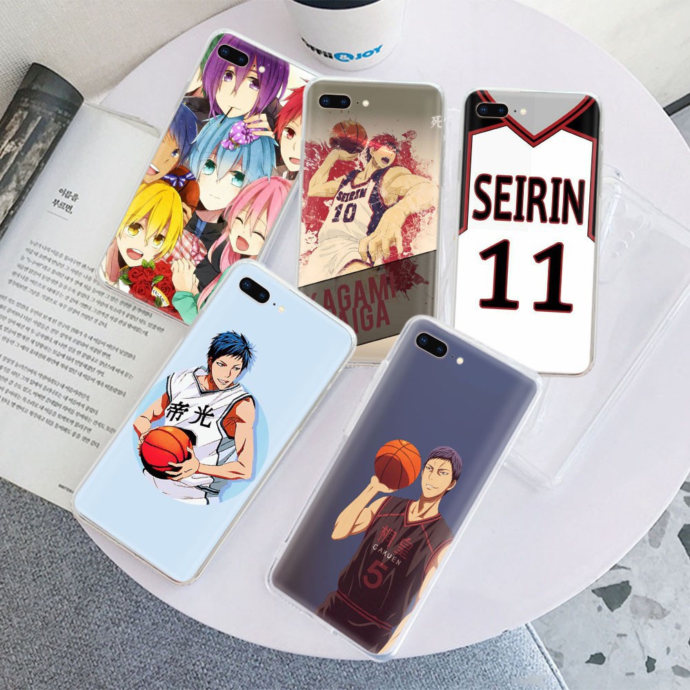 Ốp Lưng Trong Suốt In Hình Kuroko 's Basketball Cho Iphone 8 7 6 6s 5 5s Se 5c 4s 4