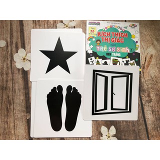 FlashCard Kích Thích Thị Giác Cho Trẻ Sơ Sinh 1 - Đen Trắng