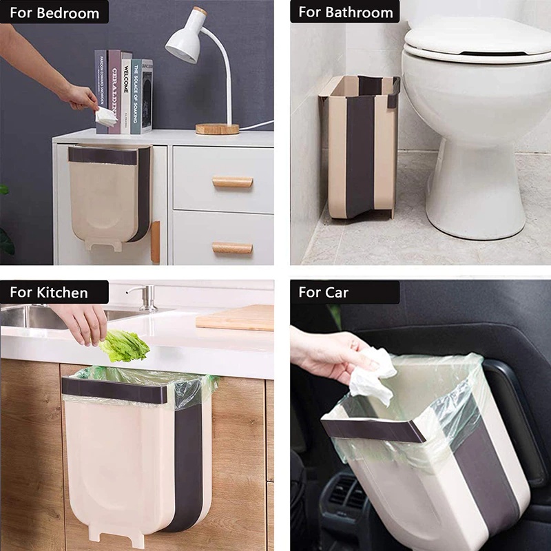 Thùng rác xếp gọn treo cửa tủ bồn rửa chén tiện lợi| ❖THÙNG RÁC XẾP TREO CẠNH CỬA❖