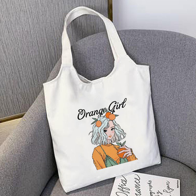 Túi Canvas [ZCrush] Tote Vải Canva In Hình Họa Tiết Cute