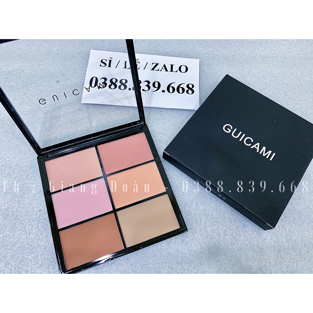 Bảng má guicami 6 ô Chất phấn mịn bám màu tốt | BigBuy360 - bigbuy360.vn