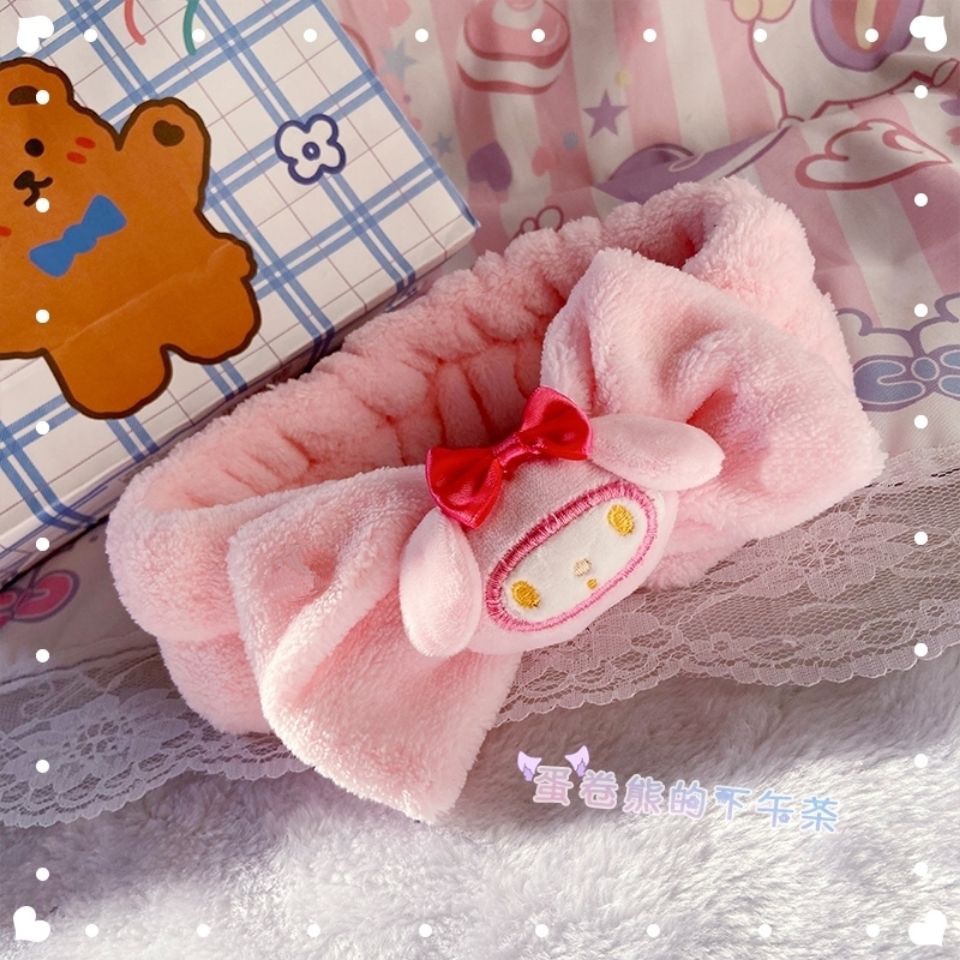 Female Kuromi Melody Yugui Dog Sweet Face Wash Makeup Ban nhạc Đầu Cute Hairband Home