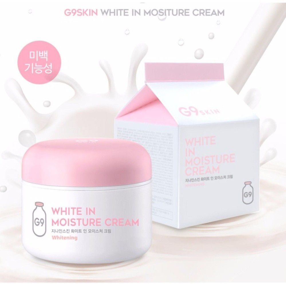 COMBO Kem ủ Trắng G9 Skin White In Creamy Pack (200ml) + Kem dưỡng trắng da G9 Skin-White In Whipping Cream 50ml
