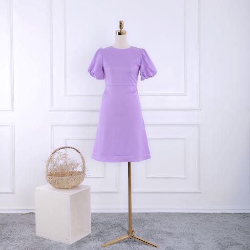 Đầm nữ tay bồng, dáng chữ A, cổ tròn đơn giản, nhẹ nhàng, thanh lịch, thiết kế cao cấp TK Fashion - DK860
