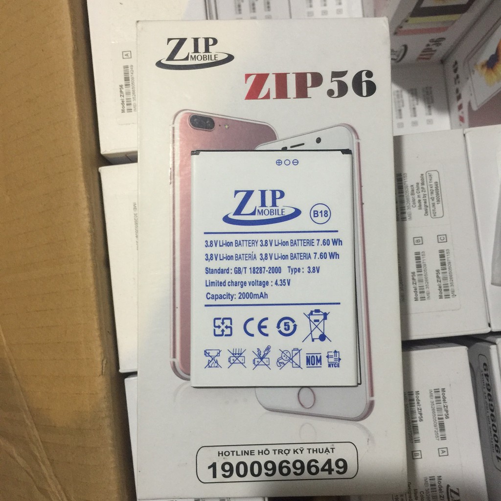 Pin điện thoại ZIP56