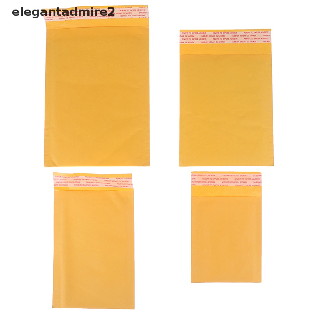 [gele] 10Pcs yellow kraft bubble mailers padded envelopes self seal shipping bags [ele]