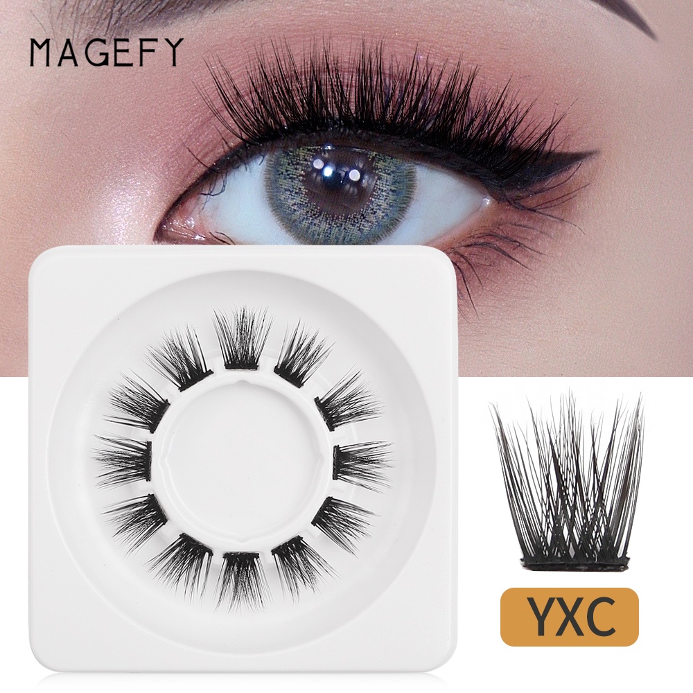 Bộ 12 cặp mi giả 3D MAGEFY bằng lông chồn độc đáo dùng để trang điểm Halloween