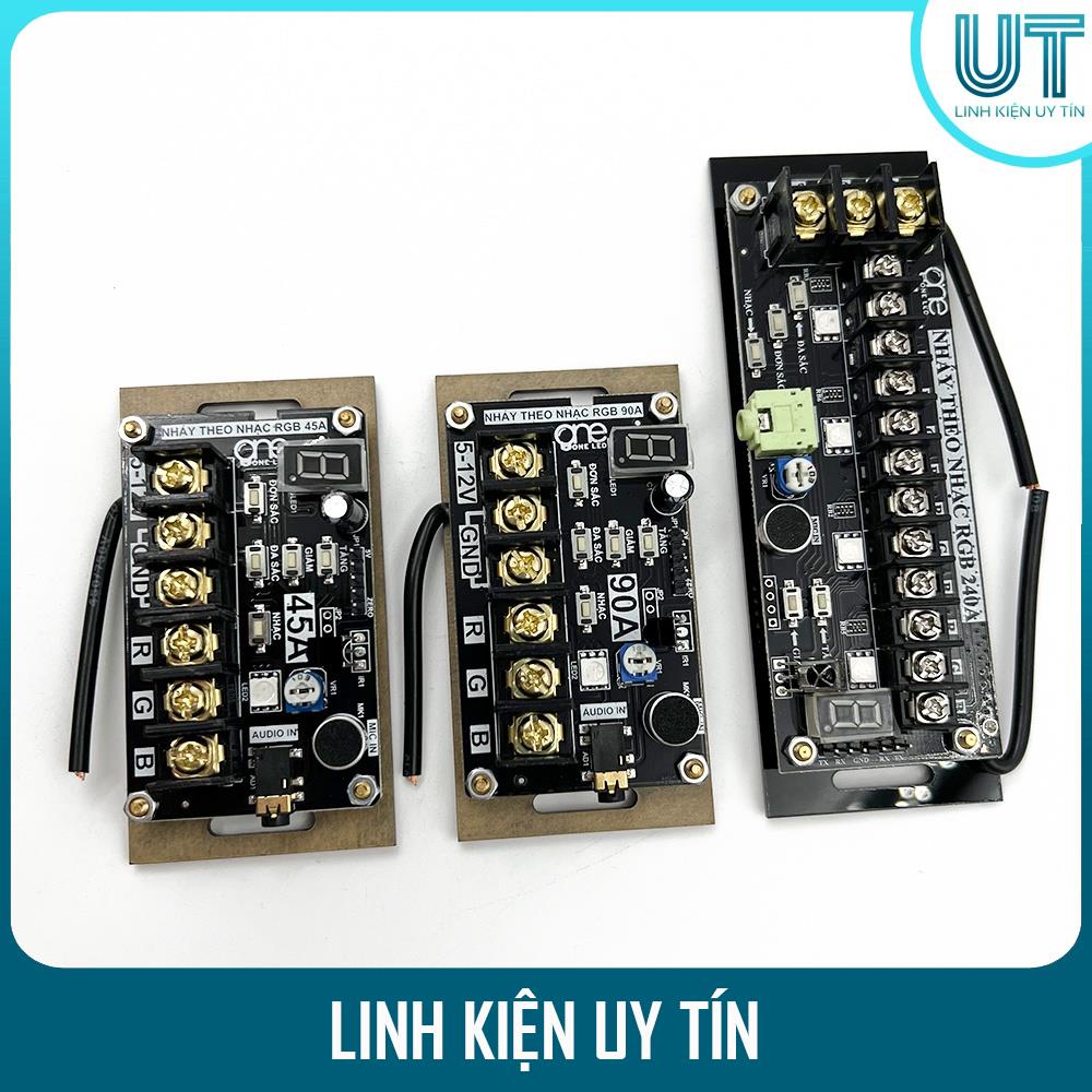 Mạch nháy theo nhạc LED RGB 7 màu - Công suất 45A, 90A, 240A - Chính Hãng