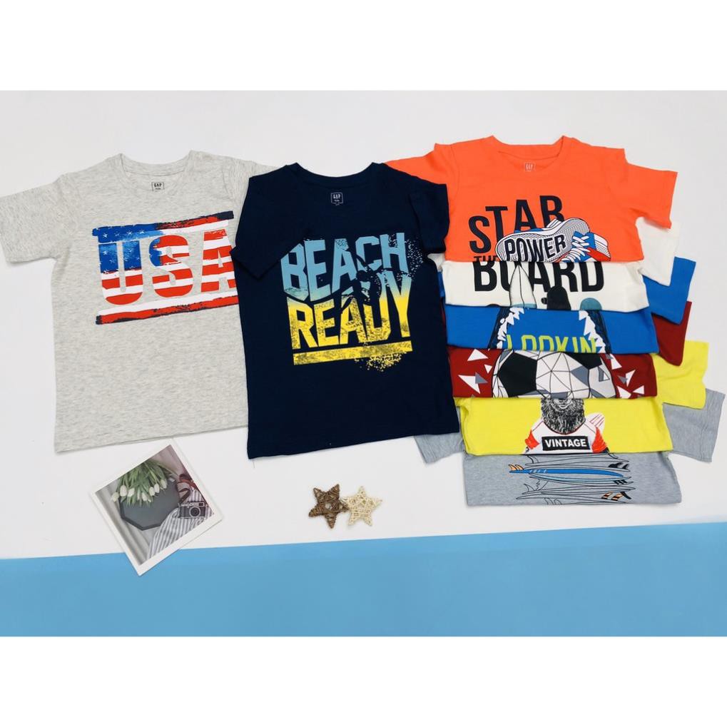 Áo thun bé trai, áo phông cho bé trai chất cotton nhiều màu, size 4-14 tuổi - SAUKIDS