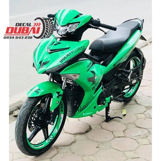 Tem trùm exciter 150 xanh lá đại bàng