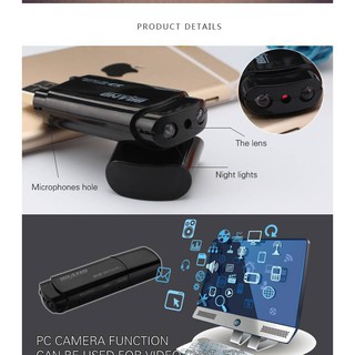 [HOT] Camera Mini DVR U - 838 USB 2.0 Màu Đen