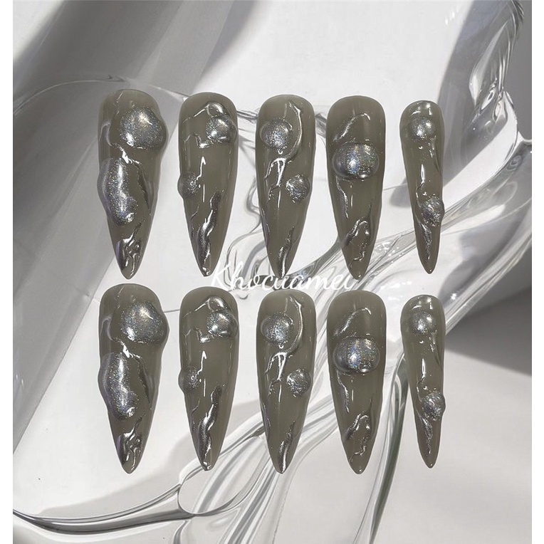 NAILBOX NỔI BI BẠC - KHOCUAMEI