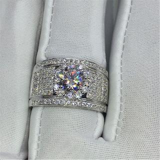 Nhẫn Mạ BạC 925 ĐíNh Đá ThờI Trang (Size 7~11)