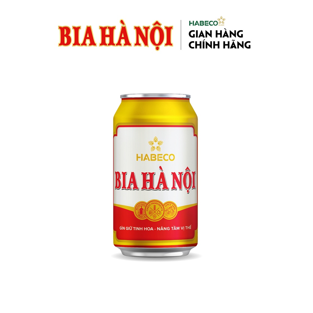 Thùng 24 lon Bia Hà Nội - HABECO (330ml/lon)