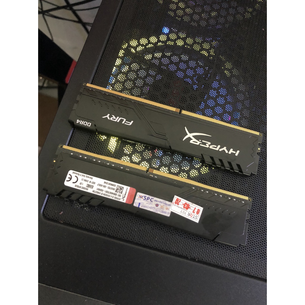 RAM Kingston HyperX Fury Black 8G DDR4 Bus 2666Mhz CL15 Kit of 2 - HX426C15FBk2/8