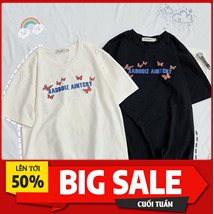 Áo Thun Tay Lỡ POXI SBC In Bướm (Ánh Thật) 1HIT_UNISEX