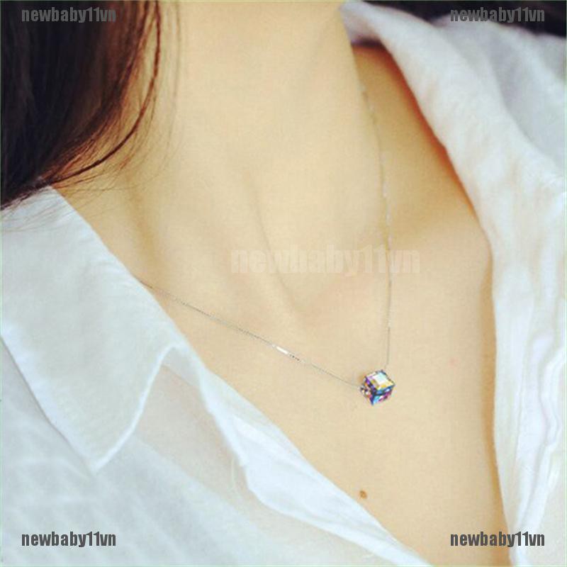 Vòng cổ Mặt Khối Pha Lê Ma Thuật Thời Trang Cho Nữ