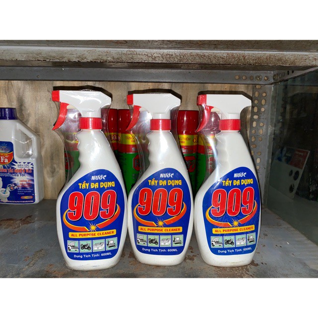 [Chai lớn] Chất tẩy rửa đa dụng đa năng KIFA 909 600ml - tẩy bẩn siêu mạnh, không độc hại, tẩy ố vàng, dầu mỡ