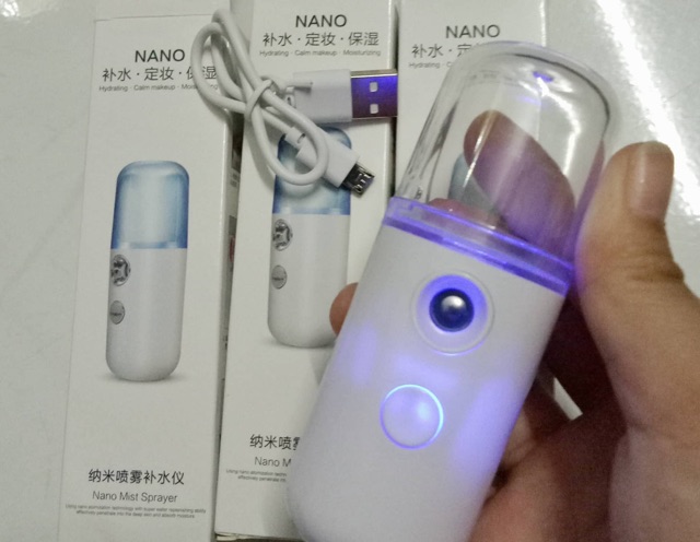 Máy Xông Mũi F0 Nano Mini Máy Xông Mặt Máy Phun Sương Máy Xông Hơi Làm Mát