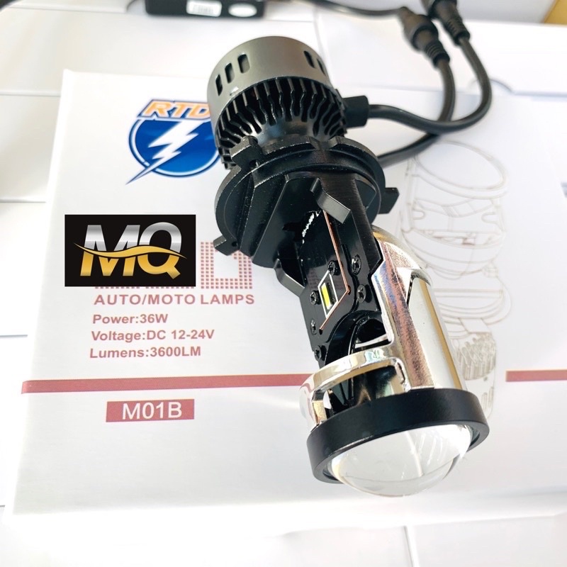 🔥ĐÈN PHA LED BI CẦU M01B MINI💥GOM ÁNH SÁNG CHỐNG CHÓI MẮT💥