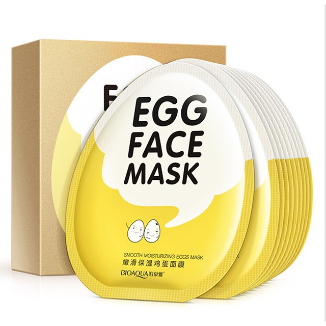 Mặt nạ dưỡng da trứng BIOAQUA EGG FACE MASK | BigBuy360 - bigbuy360.vn