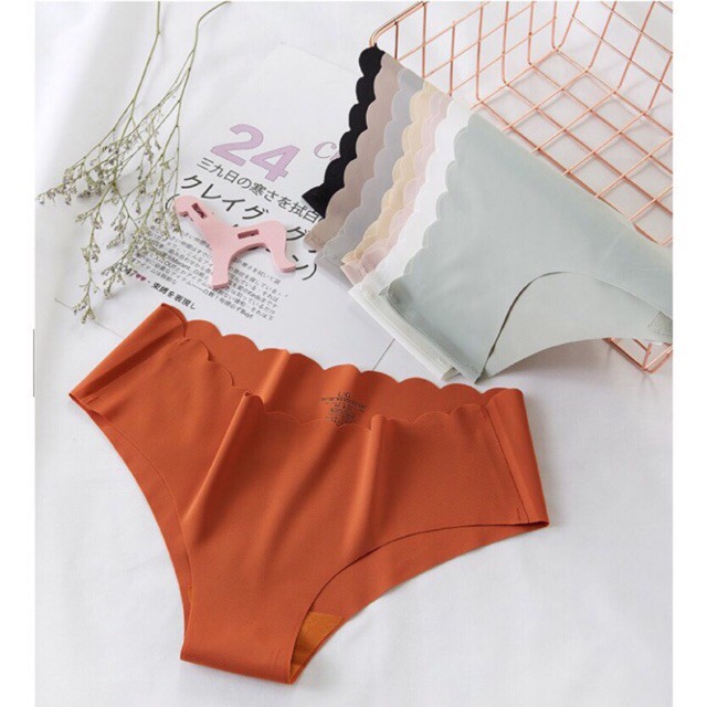 [Mã 12FASHIONSALE1 giảm 10K đơn 50K] (Màu Nhã Nhặn) -Quần lót su đúc viền sóng siêu mềm mịn 1033