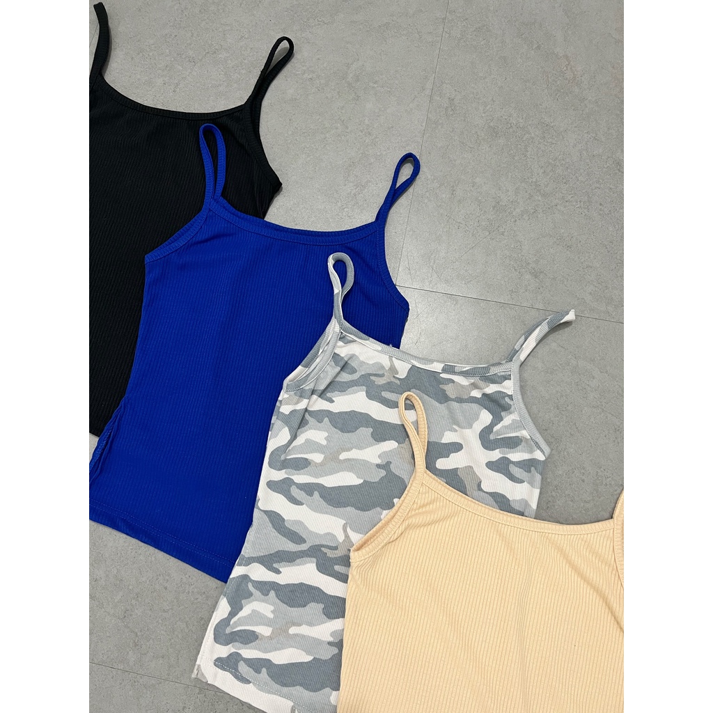 Áo croptop nữ hai dây HHVINTAGE kiểu lệch tà Top A16