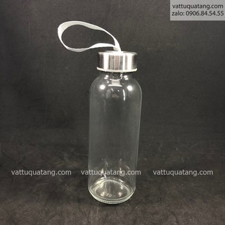 Phôi bình thủy tinh 300ml , chai thủy tinh có dây