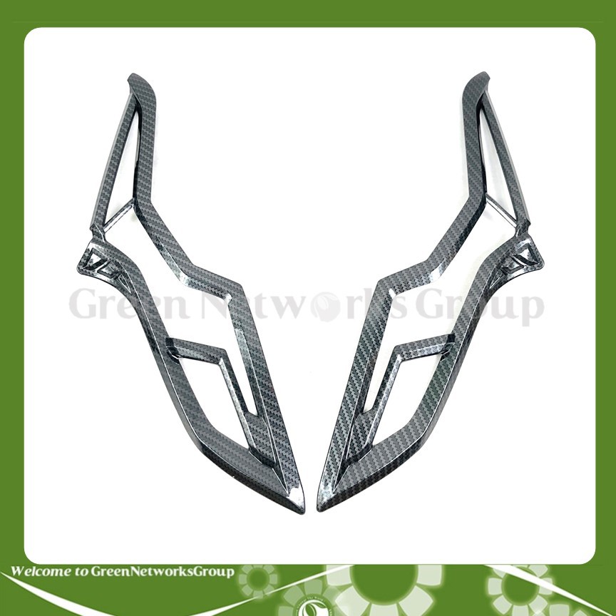 Chụp viền xi nhan demi xe Air Blade 2020 mạ carbon Greennetworks