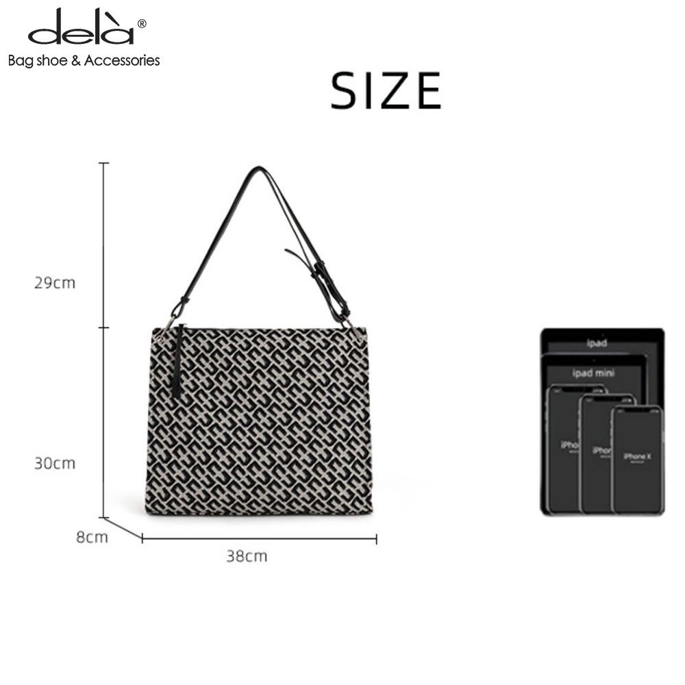 Dela Túi Tote Vải Canvas Nhẹ Cỡ Lớn In Họa Tiết Tranh Sơn Dầu Thời Trang Cho Nữ