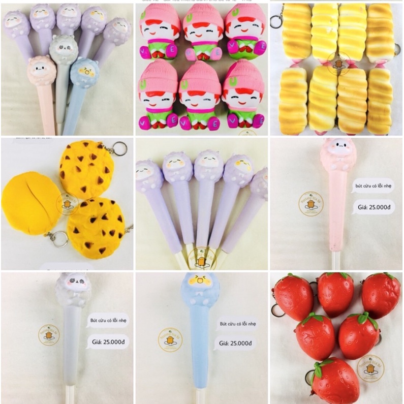 ĐỒ CHƠI SQUISHY CÓ LỖI GIÁ RẺ NHƯ HÌNH