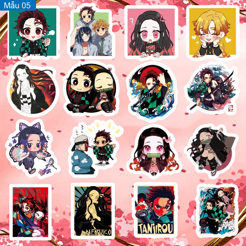 Sticker / hình dán anime Kimetsu no Yaiba