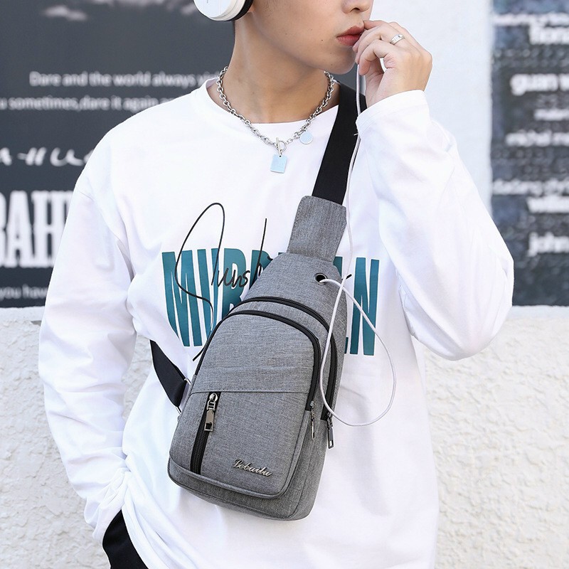 Túi đeo chéo nam trước ngực vải phong cách trẻ trung - Túi chéo nam TC120 | BigBuy360 - bigbuy360.vn