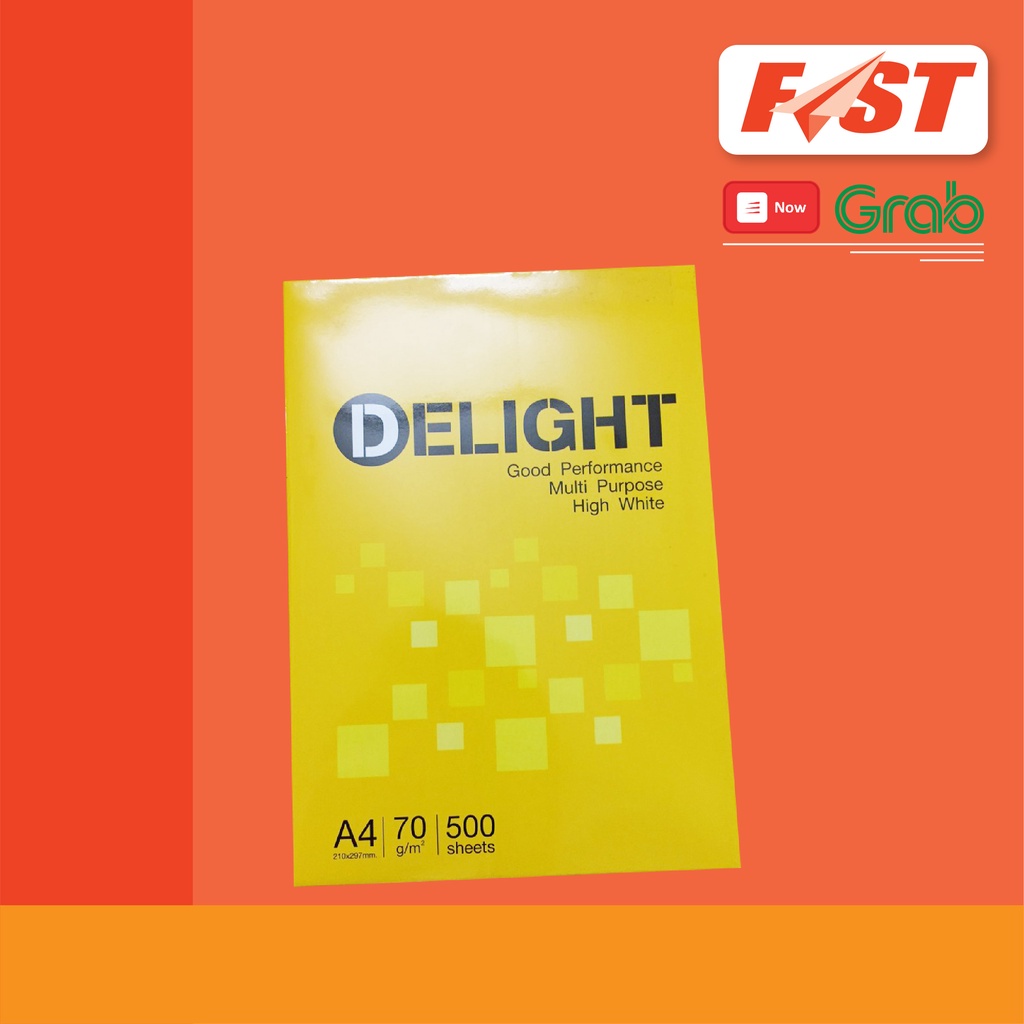 [Nowship] Giấy in A4 Delight 70g (500 tờ)