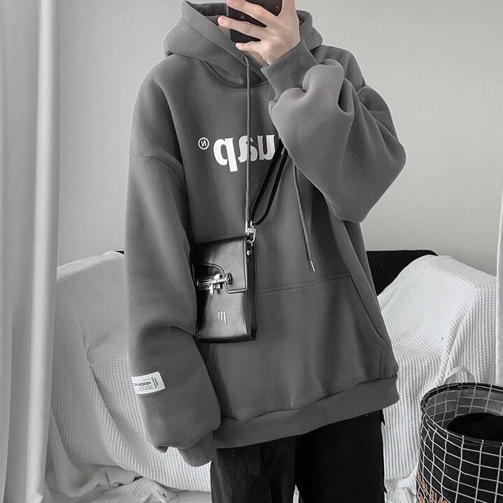Áo Hoodie Nam Nữ Vải nỉ Form Rộng Không Xù Lông Unisex