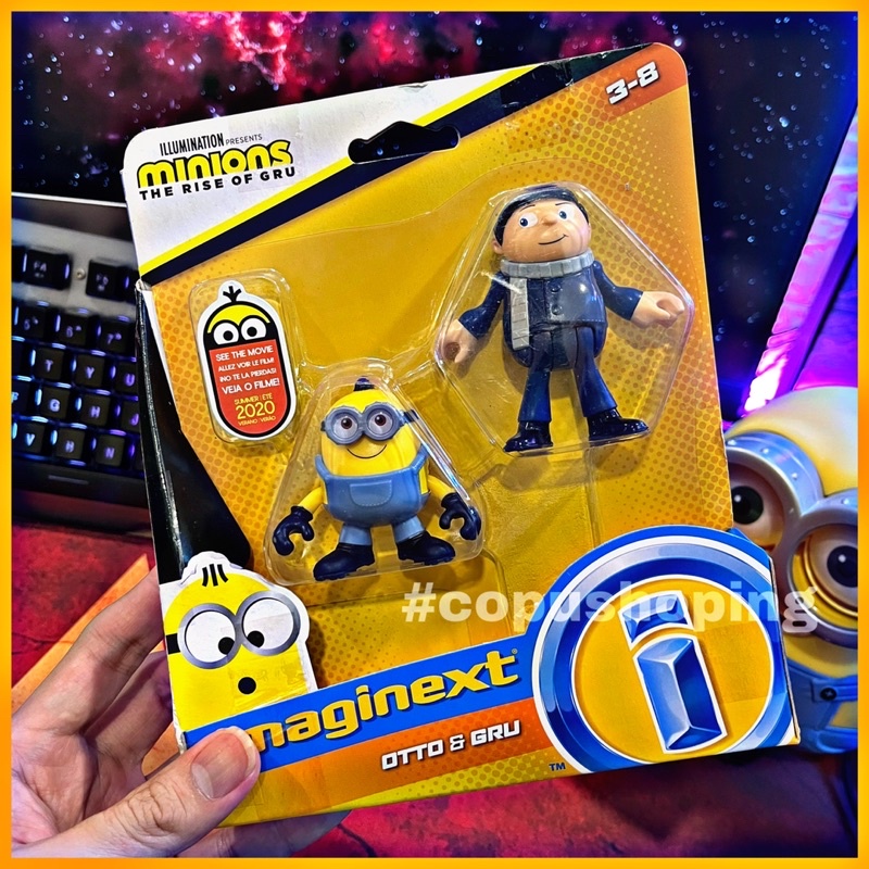 Mô hình Minions Otto và Gru trong sự trỗi dậy của Gru