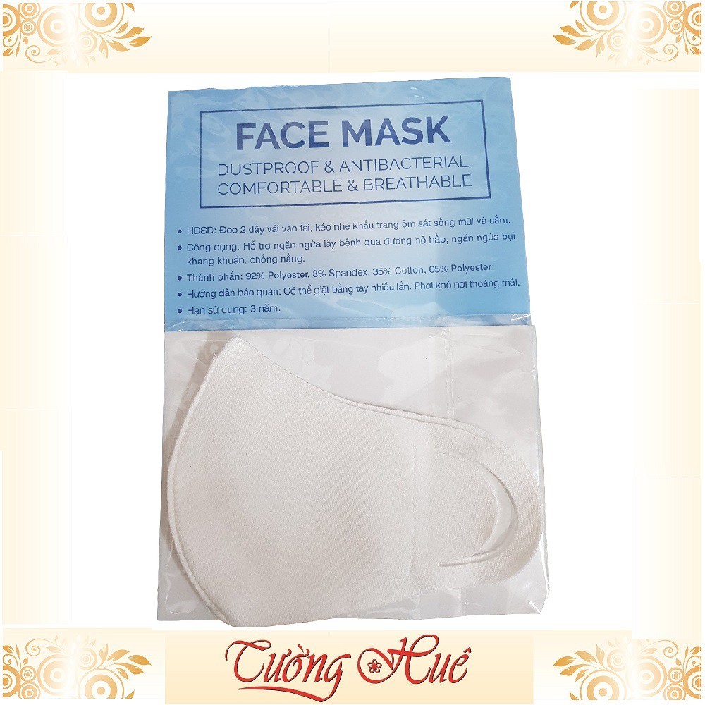 Khẩu trang vải Face Mask có lớp kháng khuẩn.