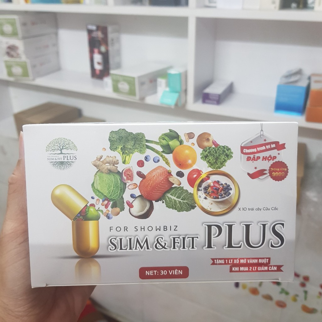 Giảm Cân Slim Fit Plus Chính Hãng Hộp 30 Viên Hỗ Trợ Giảm Cân An Toàn Hiệu Quả