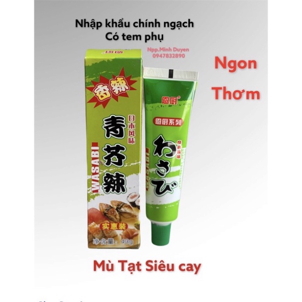 Mù tạt siêu cay, mù tạt chấm hải sản wasabi 45g