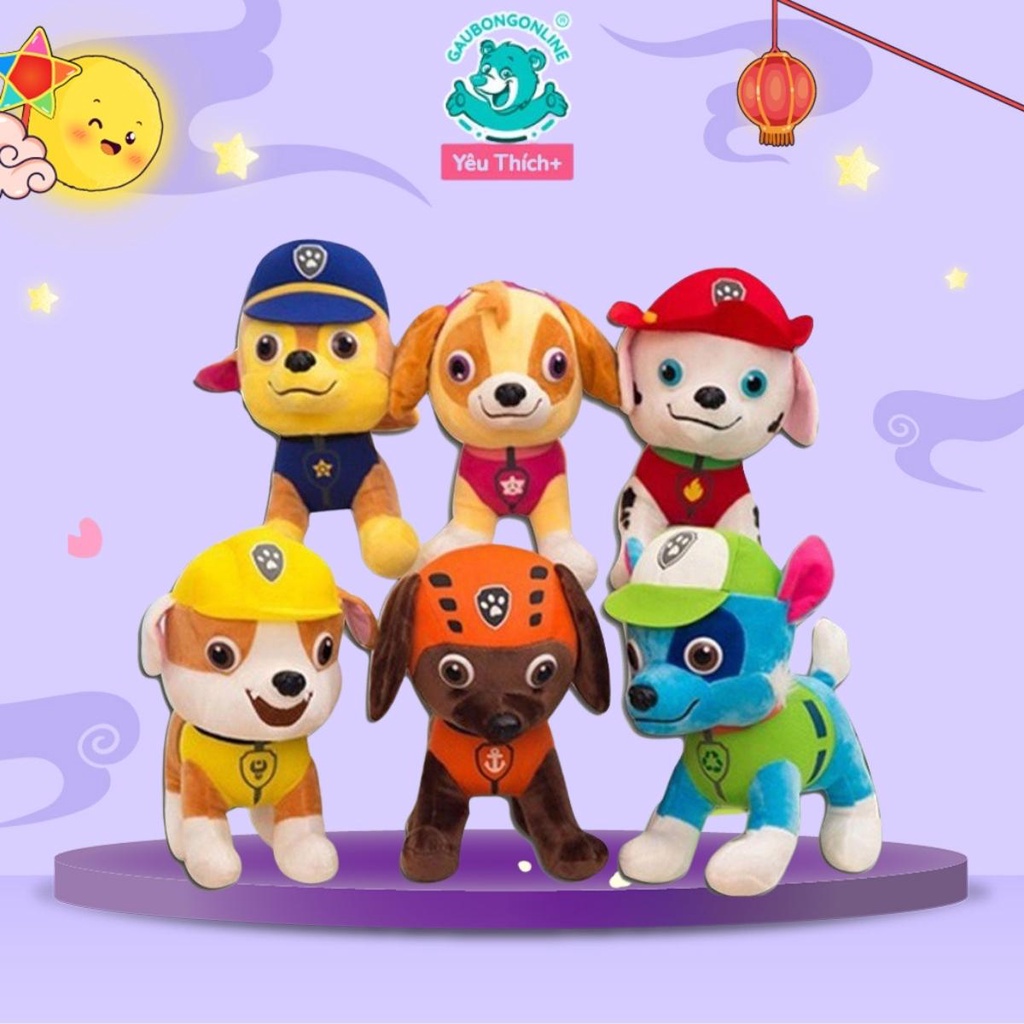 Chó Cứu Hộ Nhồi Bông Co Dãn 4 Chiều, Nhung Mịn Cao Cấp