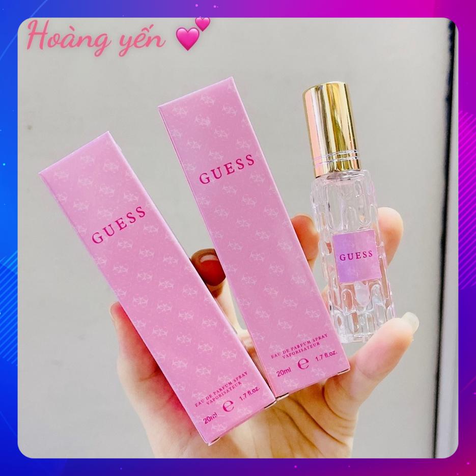 [Sỉ 7k] Nước Hoa Nữ Gues chai hồng 20ml hương thơm nhẹ nhàng,thanh lịch lưu hương 6 - 8 tiếng.