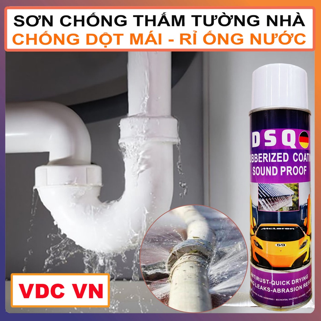 [FREESHIP EXTRA] Sơn Chống Thấm Tường Nhà, Chống Thấm Nước, Chống Thấm Bể Cá, Mái Nhà, Mái Tôn – TECLI 450ML - SANTA