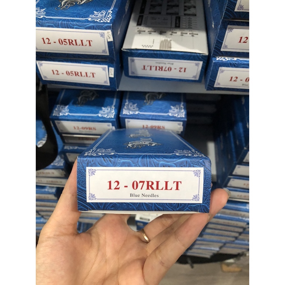 Kim Xăm Tattoo Đi Nét Máy Coil 7RL- Kim Dài Blue