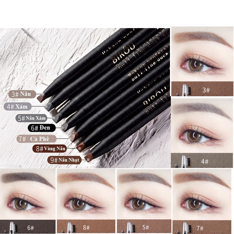 Chì Xé Kẻ Mày Phẩy sợi cứng BIROU