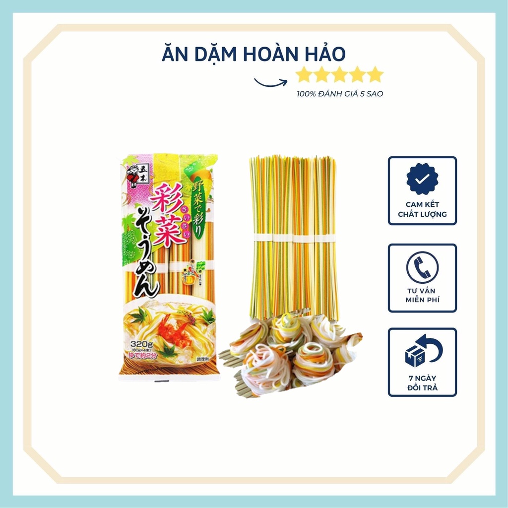 Mì somen rau củ Itsuki 320g Nhật Bản