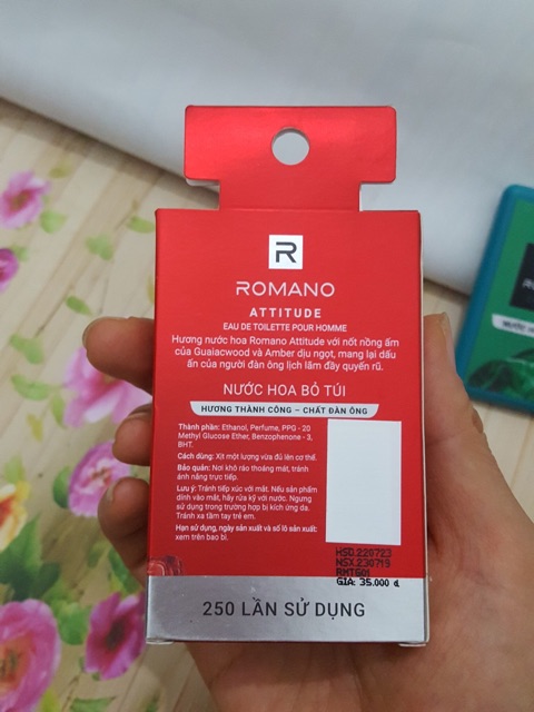 Nước hoa Romano bỏ túi tiện lợi dành cho nam | BigBuy360 - bigbuy360.vn