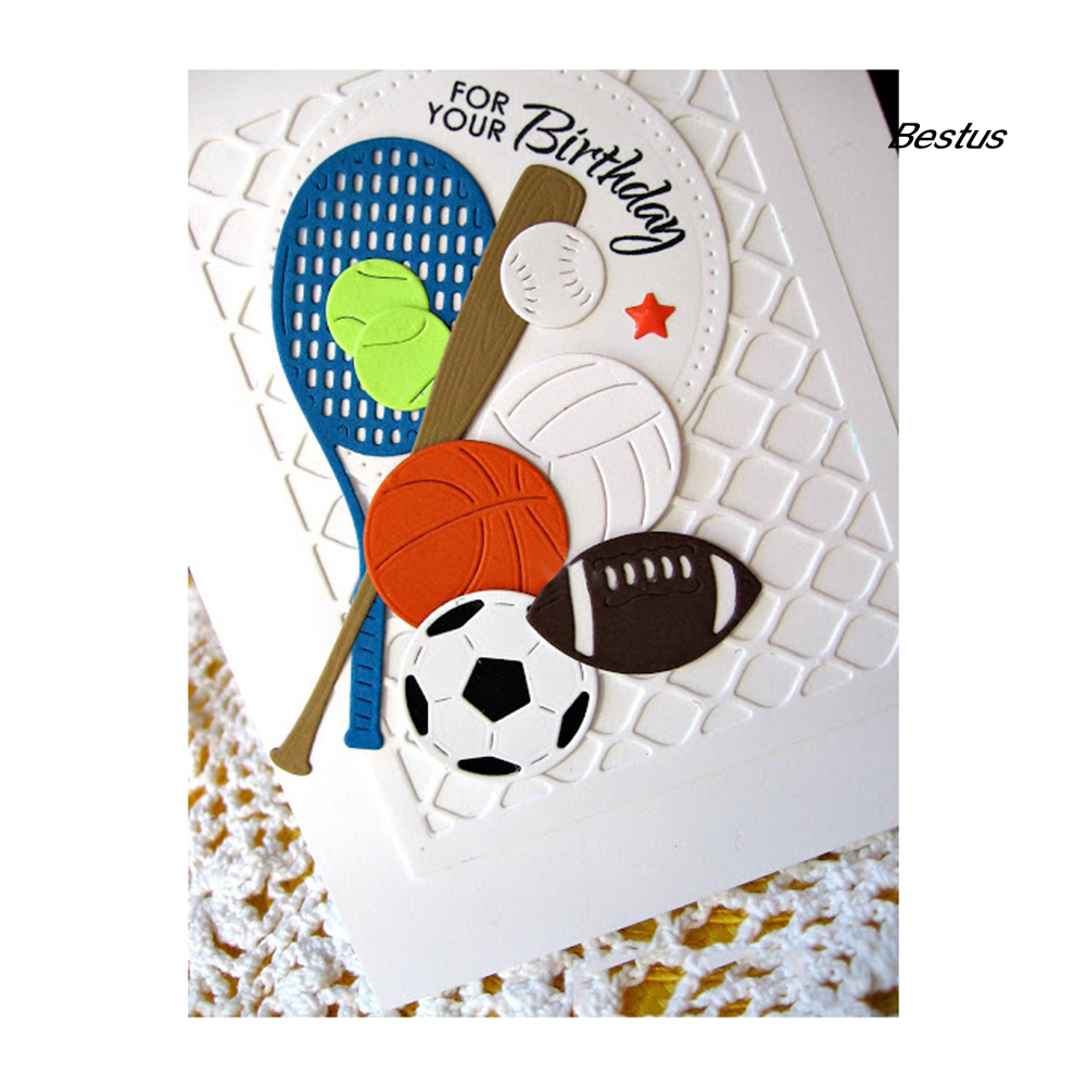 【BEST❀】Sports Ball Metal Cutting Dies DIY Scrapbook Paper Cards Decor Punch Stencil