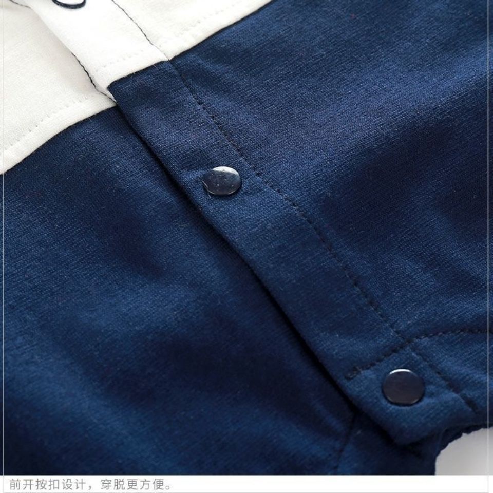 Bộ Áo Liền Quần Tay Ngắn Chất Liệu Cotton Mỏng Thời Trang Mùa Hè Cho Bé Trai